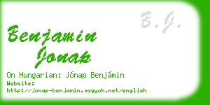 benjamin jonap business card